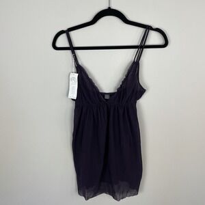 Only Hearts Tailored Tulle Cheme Babydoll Grape Purple Size M/L Mesh